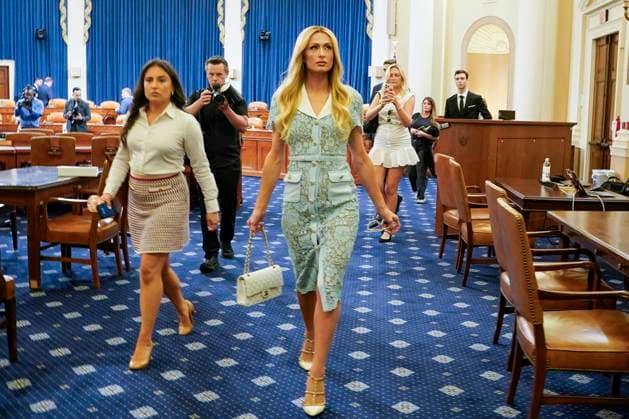 Entertainment Themen der Woche KW26 Entertainment Bilder des Tages Paris Hilton, Lived-Experience Advocate and CEO, 11:11 Media, arrives prior to testifying before the House Committee on Ways and Means during a hearing titled Strengthening Child Welfare and Protecting Americas Children on Capitol Hill in Washington, DC on Wednesday, June 26, 2024.  WAP20240626504 KenxCedeno
