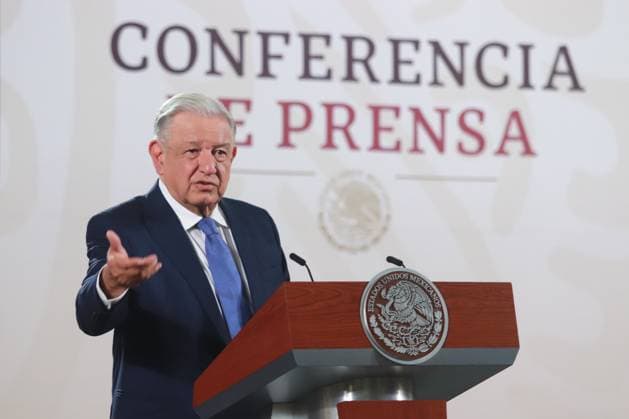Mexican President, Andro s Manuel Lopez Obrador, speaks during a briefing conference where talked about the progress made in public education during his six-year term at the National Palace. Mexico City Mexico - ZUMAe321 20240626_zia_e321_013 Copyright: xCarlosxSantiagox