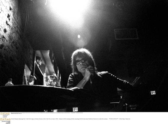 David Johansen rehearsing New York Dolls songs at Arlene s Grocery in New York City on June 4, 2004. Johansen will be reuniting with the remaining Dolls for the annual Meltdown Festival in London this summer. EXCLUSIVE Rob Hann Retna Ltd. David Johansen rehearsing New York Dolls songs at Arlene s Grocery in New York City on June 4, 2004. Johansen will be reuniting with the remaining Dolls for the annual Meltdown Festival in London this summer. EXCLUSIVE Rob Hann Retna Ltd.,  Copyright: x xRobxHannx xAvalonx 0553587924