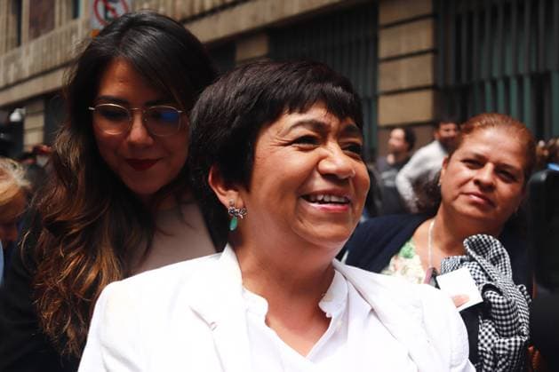 Edna Elena Vega, leaves after she was announced as new Secretary of Agrarian, Territorial and Urban Development as part of the government cabinet of incoming President Claudia Sheinbaum Pardo during a press conference at Museo Interactivo de Economia. Mexico City Mexico - ZUMAe321 20240627_zia_e321_062 Copyright: xCarlosxSantiagox