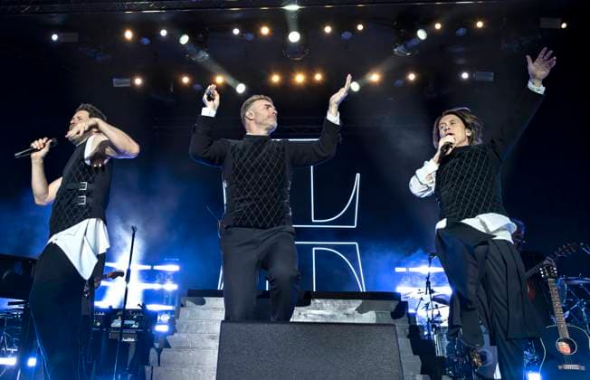 Entertainment Themen der Woche KW26 The British band Take That performs in Tivoli late Friday, June 28, 2024. (Photo: Torben Christensen Scanpix 2024) , Copenhagen Denmark *** The British band Take That performs in Tivoli late Friday, June 28, 2024 Photo Torben Christensen Scanpix 2024 , Copenhagen Denmark  Copyright: TorbenxChristensen TorbenxChristensenx spdk20240629-001923-L