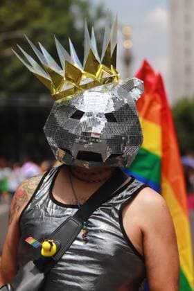 A Participant taking part during the 46th LGBTTTIQ+ Pride March, which commemorates the pride of freely expressing one s sexual identity. On Paseo de la Reforma Avenue. Mexico City Mexico - ZUMAe321 20240629_zia_e321_061 Copyright: xCarlosxSantiagox