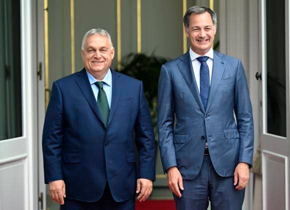 News Themen der Woche KW27 News Bilder des Tages Handover of the Presidency of the Council of the EU to Hungary BRUSSELS, BELGIUM - JULY 01: Handover of the Presidency of the Council of the EU to Hungary, which will assume the Presidency of the Council of the European Union on 1 July. Prime Minister Alexander De Croo will hand over the Presidency to his Hungarian counterpart Viktor Orban at a ceremony on July 01, 2024 in Brussels, Belgium, 01 07 2024 Brussels Belgium  Copyright: xDidierxLebrunx