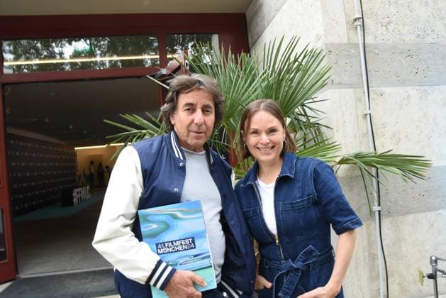 Entertainment Themen der Woche KW27 Entertainment Bilder des Tages Dieter Landuris Schauspieler Christina Andrione Schauspielerin Muenchen 01.07.2024 Amerikahaus Filmfest Muenchen Treff Muenchen *** Dieter Landuris Actor Christina Andrione Actress Munich 01 07 2024 Amerikahaus Filmfest Muenchen Treff Muenchen