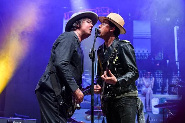 Bilder des Jahres 2024, Entertainment 07 Juli Entertainment Themen der Woche KW27 Music Concert - THE LIBERTINES Tour 2024 Pete Doherty and Carl Barat of The Libertines performs during Tour 2024 at Villa Ada Estate 2024, on July 1, 2024 in Rome, Italy. Rome Villa Ada Festival 2024 Italy Copyright: xDomenicoxCippitellix xLiveMediax LPM_1429552