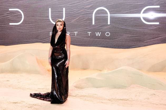 Warner Bros. Pictures & Legendary Present the World Premiere of Dune: Part Two on Thursday 15 February 2024 Florence Pugh photographed at the Warner Bros. Pictures & Legendary Present the World Premiere of Dune: Part Two on Thursday 15 February 2024 at Leicester Square, London. .,  Copyright: xJuliexEdwardsx xAvalonx 0846997834