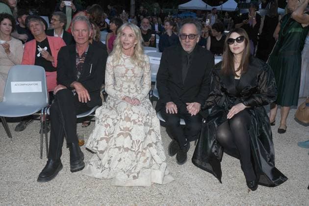 Premio Globo d Oro Verleihung in Rom Rome, German Academy Villa Massimo 64th edition of the Golden Globe, In the photo: Sting Trudie Styler Tim Burton Monica Bellucci  Copyright: xVincenzoxLandix xipa-agency.netx xVincenzoxLandix IPA_Agency_IPA47709553