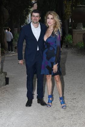 Premio Globo d Oro Verleihung in Rom Rome, German Academy Villa Massimo 64th edition of the Golden Globe, In the photo: Gabriella Carlucci with her son  Copyright: xVincenzoxLandix xipa-agency.netx xVincenzoxLandix IPA_Agency_IPA47709609