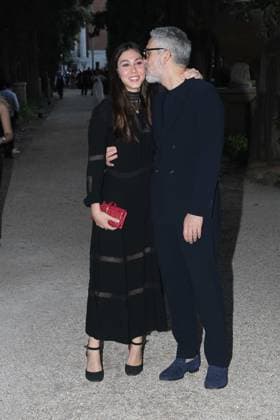 Premio Globo d Oro Verleihung in Rom Rome, German Academy Villa Massimo 64th edition of the Golden Globe, In the photo: Beppe Fiorello with his daughter  Copyright: xVincenzoxLandix xipa-agency.netx xVincenzoxLandix IPA_Agency_IPA47709687
