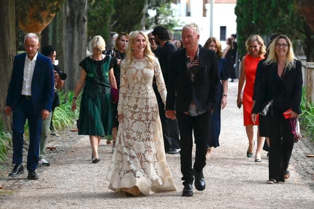 Trudie Styler mit Ehemann Sting bei der 64. Verleihung der Globi d Oro 2024 in der Accademia Tedesca di Roma Villa Massimo. Rom, 03.07.2024