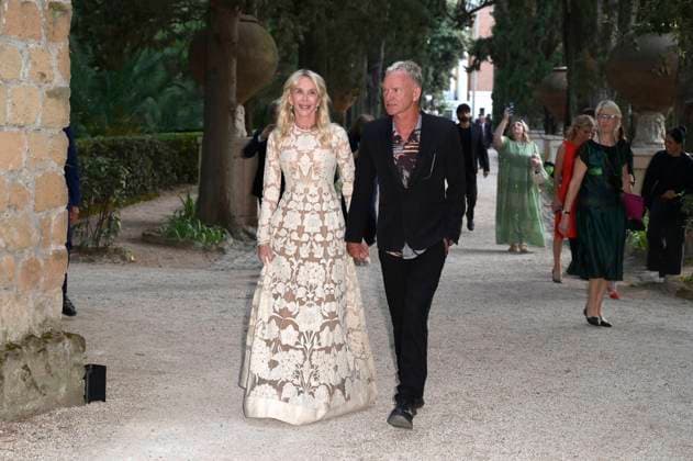 Trudie Styler mit Ehemann Sting bei der 64. Verleihung der Globi d Oro 2024 in der Accademia Tedesca di Roma Villa Massimo. Rom, 03.07.2024