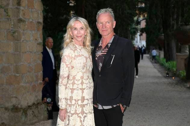 Trudie Styler mit Ehemann Sting bei der 64. Verleihung der Globi d Oro 2024 in der Accademia Tedesca di Roma Villa Massimo. Rom, 03.07.2024