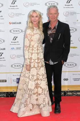 Trudie Styler mit Ehemann Sting bei der 64. Verleihung der Globi d Oro 2024 in der Accademia Tedesca di Roma Villa Massimo. Rom, 03.07.2024