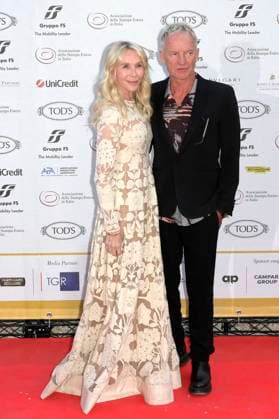 Trudie Styler mit Ehemann Sting bei der 64. Verleihung der Globi d Oro 2024 in der Accademia Tedesca di Roma Villa Massimo. Rom, 03.07.2024
