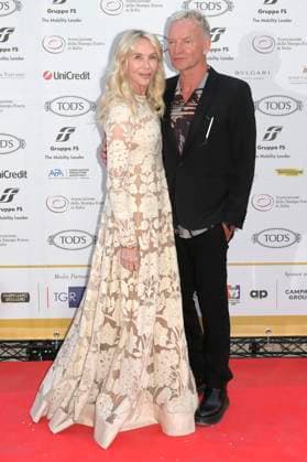 Trudie Styler mit Ehemann Sting bei der 64. Verleihung der Globi d Oro 2024 in der Accademia Tedesca di Roma Villa Massimo. Rom, 03.07.2024