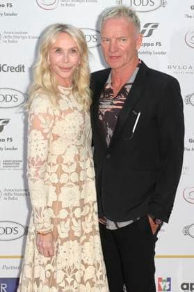 Trudie Styler mit Ehemann Sting bei der 64. Verleihung der Globi d Oro 2024 in der Accademia Tedesca di Roma Villa Massimo. Rom, 03.07.2024
