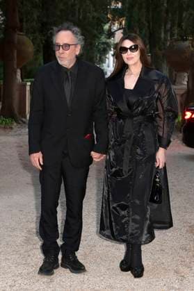 Tim Burton mit Partnerin Monica Bellucci bei der 64. Verleihung der Globi d Oro 2024 in der Accademia Tedesca di Roma Villa Massimo. Rom, 03.07.2024