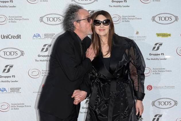 Tim Burton mit Partnerin Monica Bellucci bei der 64. Verleihung der Globi d Oro 2024 in der Accademia Tedesca di Roma Villa Massimo. Rom, 03.07.2024