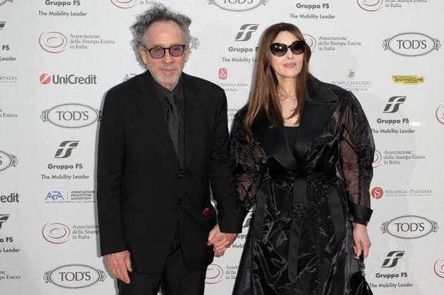 Tim Burton mit Partnerin Monica Bellucci bei der 64. Verleihung der Globi d Oro 2024 in der Accademia Tedesca di Roma Villa Massimo. Rom, 03.07.2024