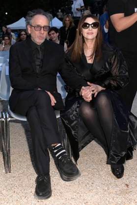 Tim Burton mit Partnerin Monica Bellucci bei der 64. Verleihung der Globi d Oro 2024 in der Accademia Tedesca di Roma Villa Massimo. Rom, 03.07.2024
