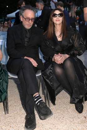 Tim Burton mit Partnerin Monica Bellucci bei der 64. Verleihung der Globi d Oro 2024 in der Accademia Tedesca di Roma Villa Massimo. Rom, 03.07.2024
