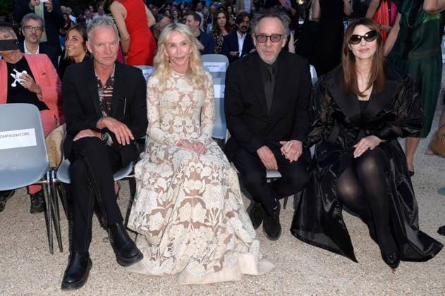 Sting, Trudie Styler, Tim Burton und Monica Bellucci bei der 64. Verleihung der Globi d Oro 2024 in der Accademia Tedesca di Roma Villa Massimo. Rom, 03.07.2024