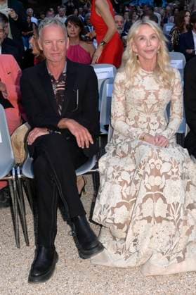 Sting mit Ehefrau Trudie Styler bei der 64. Verleihung der Globi d Oro 2024 in der Accademia Tedesca di Roma Villa Massimo. Rom, 03.07.2024
