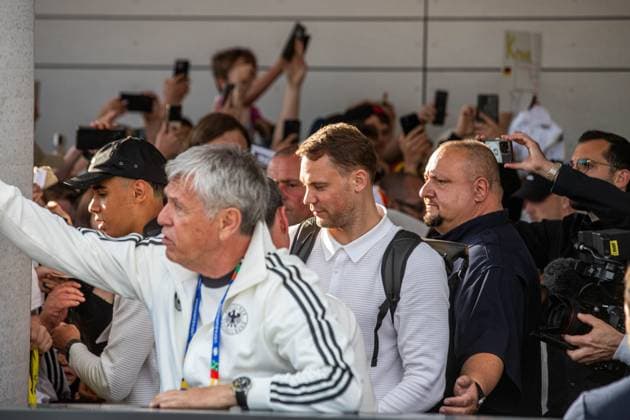 Ankunft der deutschen Fußballnationalmannschaft am Mövenpick Hotel am stuttgarter Flughafen. Copyright: xSimonxAdomatx