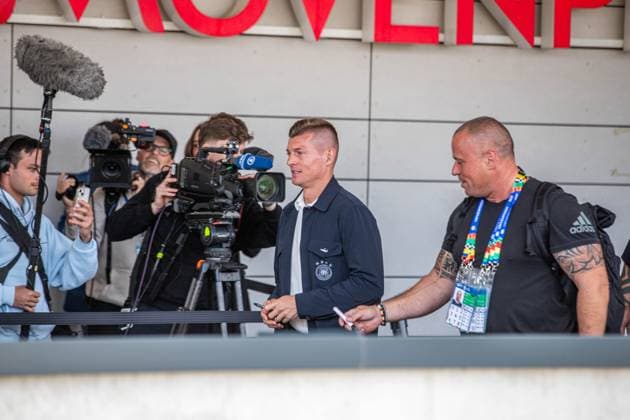 Ankunft der deutschen Fußballnationalmannschaft am Mövenpick Hotel am stuttgarter Flughafen. Copyright: xSimonxAdomatx