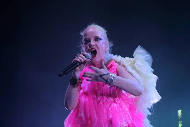 Entertainment Bilder des Tages Shirley Manson von der Band Garbage bei einem Konzert in der Uber Eats Music Hall in Berlin, 4. Juli 2024. Garbage Konzert Berlin *** Shirley Manson from the band Garbage at a concert at the Uber Eats Music Hall in Berlin, July 4, 2024 Garbage concert Berlin