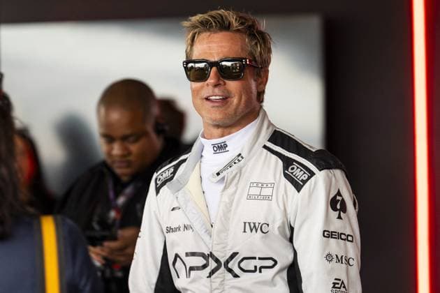 Entertainment Themen der Woche KW27 Entertainment Bilder des Tages Brad Pitt At F1 British Grand Prix - UK American Actor, Brad Pitt was spotted doing APX GP Suite for Movie Promotion of the formula 1 qatar airways british grand prix 2024, scheduled to take place at the Silverstone circuit from july 5 to july 7, 2024 in Towcester, England, UK on July 5, 2024. Photo by IPA ABACAPRESS.COM Towcester England United Kingdom  Copyright: xIPA ABACAx