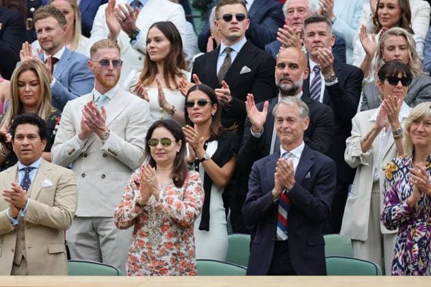 . 06 07 2024. London, United Kingdom. Sporting stars in the Royal Box on day six of the Wimbledon Tennis Championships in London.  xStephenxLockx xi-Imagesx IIM-25356-0048