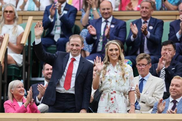 . 06 07 2024. London, United Kingdom. Sporting stars in the Royal Box on day six of the Wimbledon Tennis Championships in London.  xStephenxLockx xi-Imagesx IIM-25356-0054