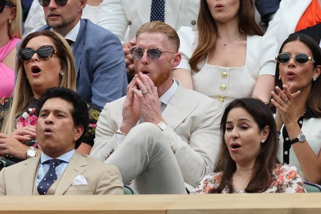 . 06 07 2024. London, United Kingdom. Ben Stokes in the Royal Box on day six of the Wimbledon Tennis Championships in London.  xStephenxLockx xi-Imagesx IIM-25356-0060