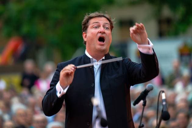 Musik Kunst Kultur Sinfonieorchester Klassik 6.07.2024 Potsdam Landeshauptstadt Brandenburg Klassik am Weberplatz 2024 15 Jahre Sinfonieorchester Collegium musicum Potsdam Künstlerischer Leiter Dr. Knut Andreas Potsdam Brandenurg GER