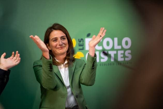News Themen der Woche KW27 News Bilder des Tages Election evening of the Ecologists after results of the 2nd round legislative elections in Paris National Secretary of The Ecologists-EELV Marine Tondelier delivers a speech as celebrating the results of the second round of French parliamentary legislative elections , with supporters at ‘Les Ecologistes’ party headquarters in Paris, France on July 7, 2024. Photo by Ammar Abd Rabbo ABACAPRESS.COM Paris France  Copyright: xAbdxRabboxAmmar ABACAx