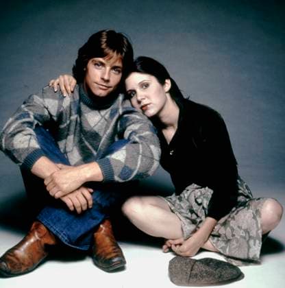 Star Wars: Episode IV - A New Hope (1977) - filmstill Star Wars: Episode IV - A New Hope (1977) Promo shot of Mark Hamill & Carrie Fisher - - - EDITORIAL USE ONLY Copyright: xCAP KFSx