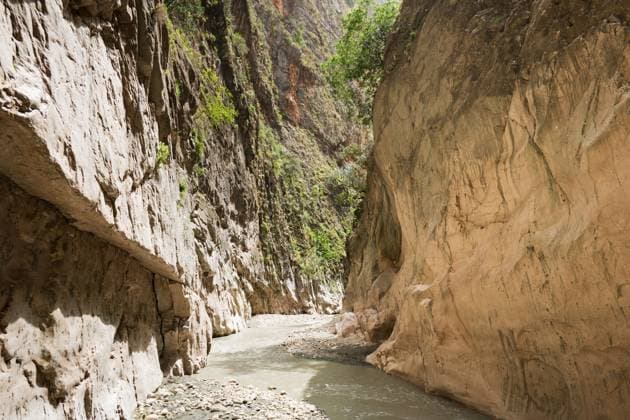 Creative Highlights World Saklikent Canyon landscape with river in Fethiye, Turkey. Saklikent National Park with canyon and river in Fethiye, Turkey. Copyright: xZoonar.com DaixNtx 21834062
