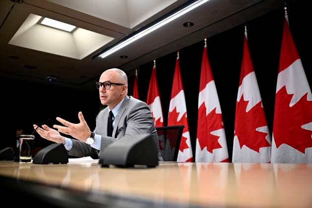 July 9, 2024, Ottawa, On, CAN: Alex Benay, Associate Deputy Minister at Public Services and Procurement Canada, speaks about the work to standardize and simplify HR and pay practices across the public service, during a news conference at the National Press Theatre in Ottawa, on Tuesday, July 9, 2024. Ottawa CAN - ZUMAc35_ 20240709_zaf_c35_079 Copyright: xJustinxTangx
