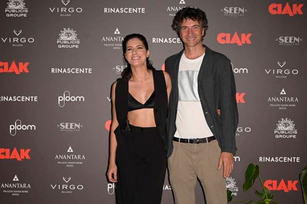 Ciak d Oro 2024 tv series in Rome, Italy - 09 Jul 2024 Maria Chiara Giannetta (l) and Davide Marengo (r) attend the Ciak d Oro 2024 tv series at Anantara Palazzo Naiadi Hotel. Rome Italy Copyright: xMarioxCartellix xSOPAxImagesx Maria Chiara Giannetta,Davide Marengo (2)
