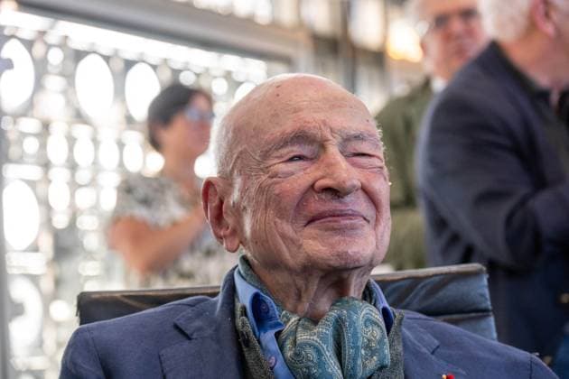Edgar Morin Celebrates 103 Years at Institut du Monde Arabe - Paris Edgar Morin celebrates his 103rd birthday, one day after (it’s on July 8), at the Institut du monde arabe, in Paris, France on July 9, 2024. Photo by Ammar Abd Rabbo ABACAPRESS.COM Paris France  Copyright: xAbdxRabboxAmmar ABACAx