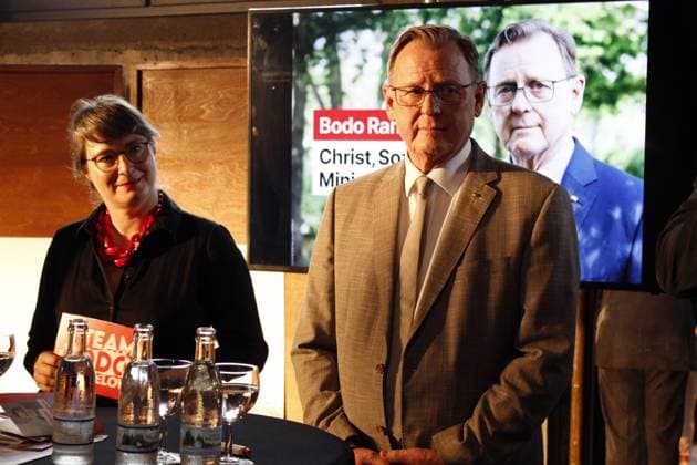 News Themen der Woche KW28 News Bilder des Tages Erfurt, 10.07.2024 Präsentation der Landtagswahlkampagne der Partei Die Linke Thüringen und des Team Ramelow am 10. Juli 2024 zur Landtagswahl am 1. September 2024 in Thüringen Im Foto Ministerpräsident von Thüringen Bodo Ramelow Thüringen Deutschland *** Erfurt, 10 07 2024 Presentation of the state election campaign of the Left Party of Thuringia and Team Ramelow on July 10, 2024 for the state election on September 1, 2024 in Thuringia In the photo Minister President of Thuringia Bodo Ramelow Thuringia Germany Copyright: xMarioxGentzelx