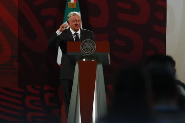 Mexico™s President Andres Manuel Lopez Obrador Briefing Mexico s President Andres Manuel Lopez Obrador, talks about the restoration program for rural heritage damaged by the 2017 earthquake in the states of Morelos, Puebla, Oaxaca, Chiapas and Mexico City, as well as the progress on the trains, during a briefing conference at National Palace. on July 10, 2024 in Mexico City, Mexico. (Photo by Carlos Santiago Eyepix Group) Copyright: xCarlosxSantiago xEyepixxGroupx CS_10072024_125851