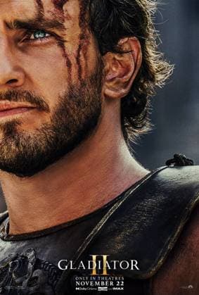 RELEASE DATE: November 22, 2024. TITLE: Gladiator II. STUDIO: . DIRECTOR: Ridley Scott. PLOT: After his home is conquered by the tyrannical Emperors who now lead Rome, Lucius is forced to enter the Colosseum and must look to his past to find strength to return the glory of Rome to its people. STARRING: PAUL MESCAL as Lucius poster art. Morocco  - ZUMAl90_ 20240710_shv_l90_866 Copyright: xParamountxPicturesx