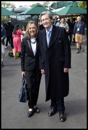 . 11 07 2024. London, United Kingdom. Lord and Lady Melvyn Bragg arriving on day eleven of the Wimbledon Tennis Championships in London.  xStephenxLockx xi-Imagesx IIM-25370-0008