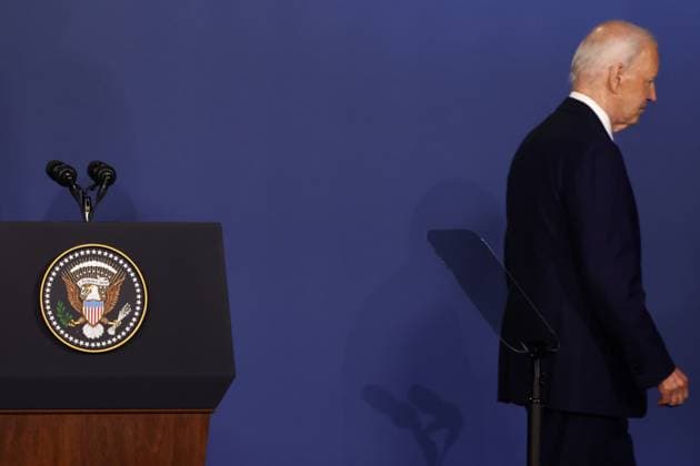 NATO Summit In Washington DC Final Day President of United States Joe Biden during the final day of the NATO Summit in Washington DC, United States on July 11, 2024. Washington DC United States  Copyright: xJakubxPorzyckix originalFilename: porzycki-natosumm240711_npTgx.jpg