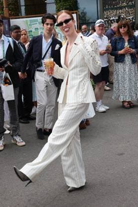 . 13 07 2024. London, United Kingdom. Jess Glynne arriving for the Ladies Singles Final on day thirteen of the Wimbledon Tennis Championships in London.  xStephenxLockx xi-Imagesx IIM-25379-0013