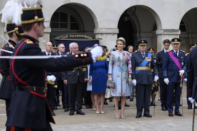 Belgian royals at the Cenotaph Parade, The Cenotaph, Whitehall, London Featuring: King Philippe of Belgium, Queen Mathilde of Belgium Where: London, United Kingdom When: 13 Jul 2024 Credit: Cover Images EDITORIAL USE ONLY. NOT FOR USE BY NEWSPAPERS BASED IN THE UK. Copyright: xx coverimg53947552