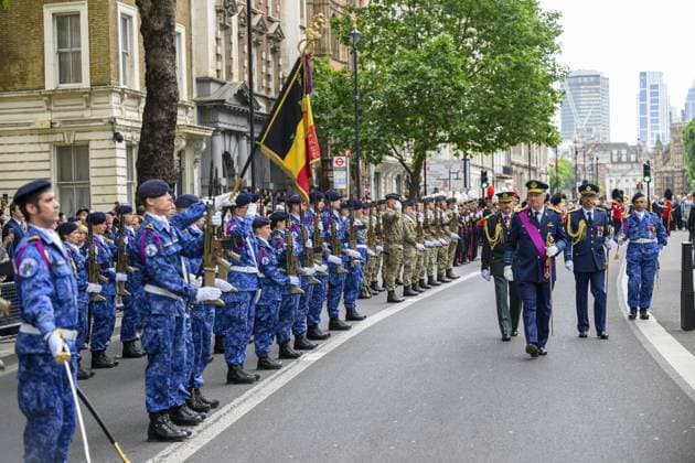 Belgian royals at the Cenotaph Parade, The Cenotaph, Whitehall, London Featuring: King Philippe of Belgium Where: London, United Kingdom When: 13 Jul 2024 Credit: Cover Images EDITORIAL USE ONLY. NOT FOR USE BY NEWSPAPERS BASED IN THE UK. Copyright: xx coverimg53947533