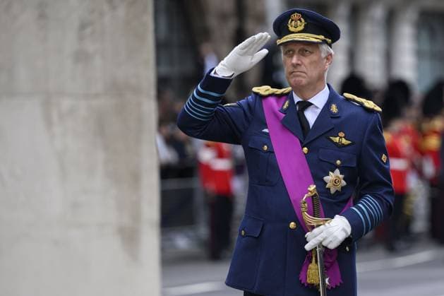 Belgian royals at the Cenotaph Parade, The Cenotaph, Whitehall, London Featuring: King Philippe of Belgium Where: London, United Kingdom When: 13 Jul 2024 Credit: Cover Images EDITORIAL USE ONLY. NOT FOR USE BY NEWSPAPERS BASED IN THE UK. Copyright: xx coverimg53947546
